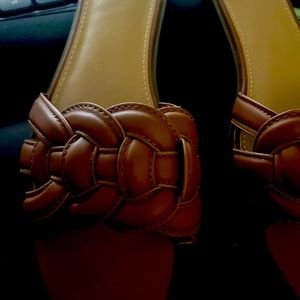 New Day sandals nude dark tan  color